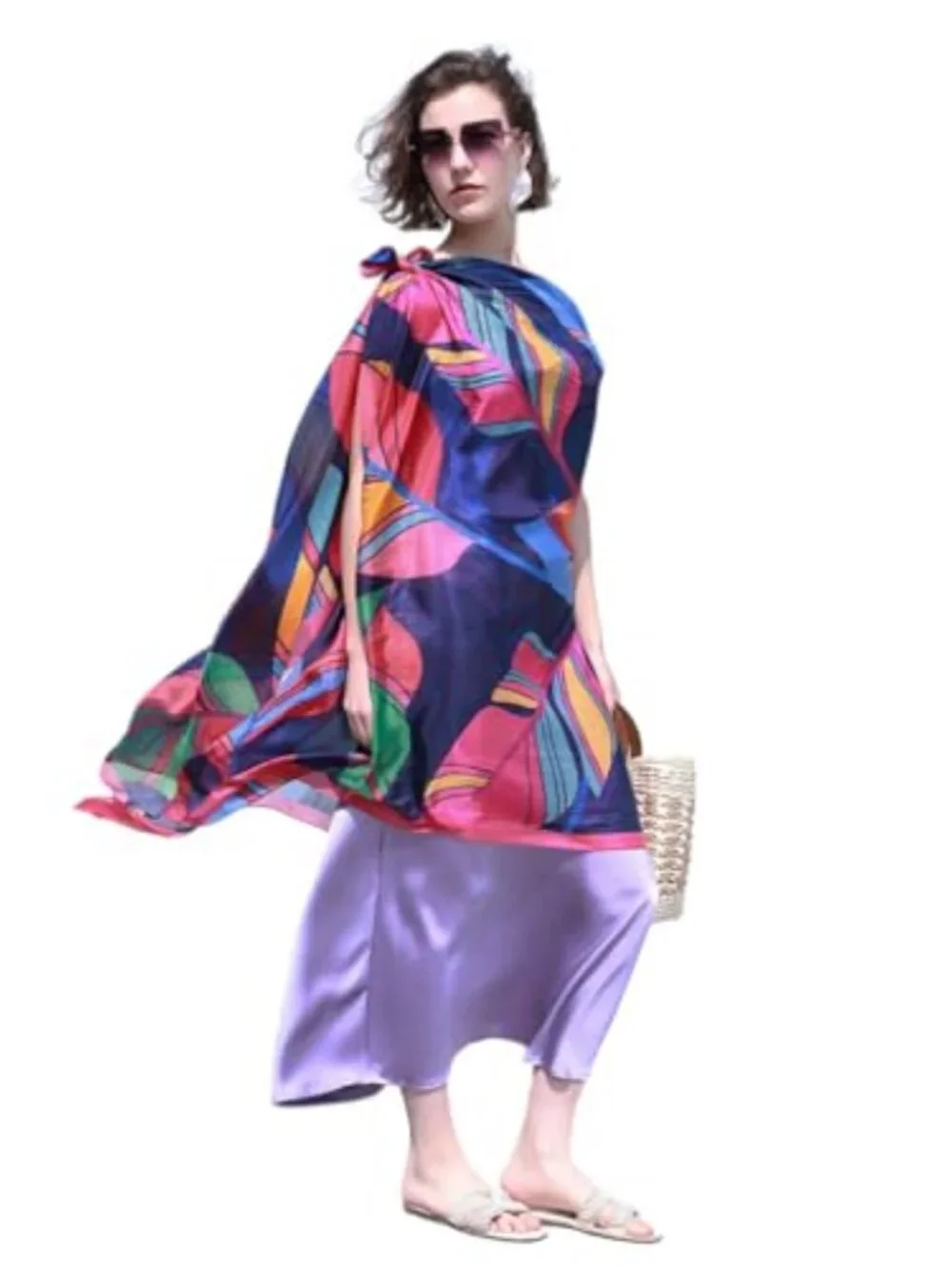 100% Mulberry Silk Shawl Wrap Lightweight Evening Dress Wedding Pashmina